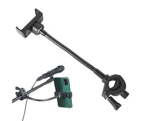Monte Del Teléfono De Soporte De Micrófono | Soportes De Soporte De Micrófono De Teléfono Ajustable: Montaje Ajustable Con Un Brazo De Cuello De Largo Flexible Para Batería De Batería De Ritmo D