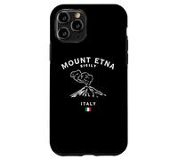 Monte ETNA Sicilia Volcán Italia Bandera Italiana Recuerdo Carcasa para iPhone 11 Pro