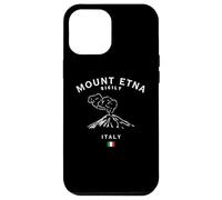 Monte ETNA Sicilia Volcán Italia Bandera Italiana Recuerdo Carcasa para iPhone 12 Pro MAX