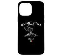 Monte ETNA Sicilia Volcán Italia Bandera Italiana Recuerdo Carcasa para iPhone 13 Pro MAX