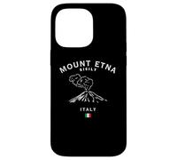 Monte ETNA Sicilia Volcán Italia Bandera Italiana Recuerdo Carcasa para iPhone 14 Pro MAX