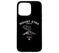 Monte ETNA Sicilia Volcán Italia Bandera Italiana Recuerdo Carcasa para iPhone 15 Pro MAX