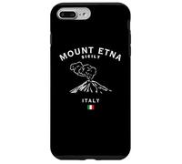 Monte ETNA Sicilia Volcán Italia Bandera Italiana Recuerdo Carcasa para iPhone 7 Plus/8 Plus