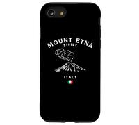 Monte ETNA Sicilia Volcán Italia Bandera Italiana Recuerdo Carcasa para iPhone SE (2020) / 7/8