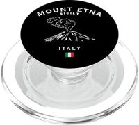 Monte ETNA Sicilia Volcán Italia Bandera Italiana Recuerdo PopSockets PopGrip para MagSafe