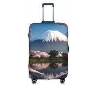 Monte Fuji a principios de primavera - Fundas para maletas a prueba de arañazos y polvo con diseño personalizado para viajes, negocios y uso al aire libre, White, L