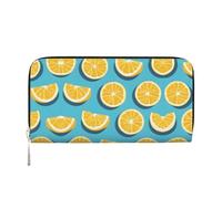 Monte Fuji a principios de primavera. Los bolsos de mano de cuero con cremallera y los tarjeteros son perfectos para viajes o uso diario, Cuñas de limón, Talla única