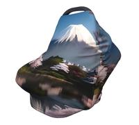 Monte Fuji a principios de primavera, versátil funda para silla de paseo con impresión completa, especialmente diseñada para tu bebé