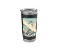 Monte Fuji desde las montañas de Totomi Hokusai Arte japonés Vaso térmico de acero inoxidable de doble pared