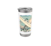 Monte Fuji desde las montañas de Totomi Hokusai Arte japonés Vaso térmico de acero inoxidable de doble pared