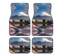 Monte Fuji in Early Spring - Juego de 4 alfombrillas estampadas para coche, resistentes al desgaste y a las manchas, perfectas para coches, todoterrenos y furgonetas