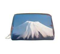 Monte Fuji in Early Spring - Neceser portátil de viaje, unisex, cierre de cremallera, adecuado para uso diario, White, Talla única