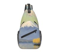 Monte Fuji in the Distance - Bolso cruzado casual, duradero, gran capacidad, ligero y transpirable, adecuado para varios lugares al aire libre