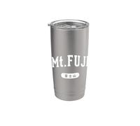 Monte Fuji Japón Estilo Universitario Vintage Letras Vaso térmico de acero inoxidable de doble pared