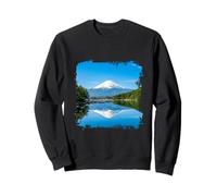 Monte Fuji Japón Lago Reflexión Paisaje Escénico Sudadera