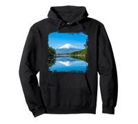 Monte Fuji Japón Lago Reflexión Paisaje Escénico Sudadera con Capucha