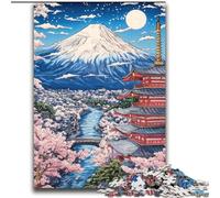 Monte Fuji, Japón - Rompecabezas de 2000 Piezas para Adultos y Adolescentes, Juegos educativos, decoración del hogar, 70x100cm