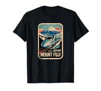 Monte Fuji Japón Shinkansen Bala Tren Retro Vintage Camiseta