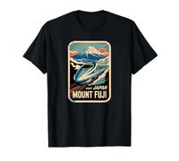 Monte Fuji Japón Shinkansen Bala Tren Retro Vintage Camiseta