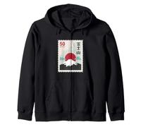Monte Fuji - Monte Fuji Japón Flor de Cerezo Sol japonés Sudadera con Capucha