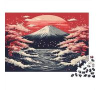 Monte Fuji Puzzle 1000 Piezas De Cartón Grueso Juego De Rompecabezas En Paquete Anti Estrés Adultos para Actividad para Sobremesa como Regalo Original 38x26cm/1000pcs