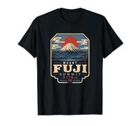 Monte Fuji Summit 3776 Japón Fujisan Volcán Senderismo Tokio Camiseta gráfica económica, Hombre, Negro, M