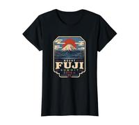 Monte Fuji Summit 3776 Japón Fujisan Volcán Senderismo Tokio Camiseta gráfica económica, Mujer, Negro, M