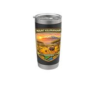 Monte Kilimanjaro Tanzania Monte Kilimanjaro Montaña Vaso térmico de acero inoxidable de doble pared
