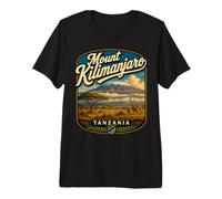 Monte Kilimanjaro Tanzania Viajes de montaña Africana Camiseta Premium