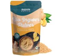 Monte Nativo Jengibre en polvo ecológico de India, Ayurveda, Raíz de jengibre, finamente molida y cuidadosamente secada, Para el té de jengibre, el curry o el chupito de jengibre 500 g (Paquete de 1)