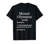 Monte Olympus Souvenirs/Skier Divertido diseño de definición Falsa Camiseta gráfica económica