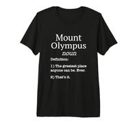 Monte Olympus Souvenirs/Skier Divertido diseño de definición Falsa Camiseta Premium