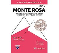 Monte Rosa. Alta Valle del Lys, Alta Valle d'Ayas, Champoluc e Brusson 1:25.000. Ediz. multilingue: Wanderkarte 1:25000: 201 (Carta escursionistica)