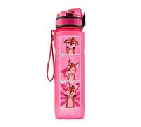 Monte Stivo® - Botella infantil de 600 ml, diseño sin BPA, regalo para niños y niñas para la escuela, el deporte y el jardín de infancia