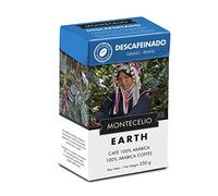 Montecelio - Café En Grano Descafeinado. Café Seleccionado De Tueste Natural 100% Arábica. Sabor Delicado y Cuerpo Medio. Afrutado. Montecelio Earth. Paquete De 250 Gramos.