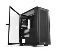 Montech Air 1000 Lite Black ATX Mid Tower Case/3 x 120 mm High Airflow Fans Pre-Installed/Swivel Glass Side Panel/Mesh Front Panel/Upgrade Space for High-End GPU and Motherboard
