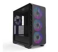 Montech AIR 903 MAX, E-ATX Mid Tower Case, alto flujo de aire, 3 x 140 mm ARGB PWM y 1 x 140 mm PWM ventiladores preinstalados, panel lateral de vidrio templado, malla frontal, tipo C, compatible con