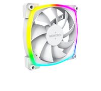 Montech AX120 PWM 120mm Blanco - Kit 3 Ventiladores ARGB 800-1600RPM 25mm Extra Silencio
