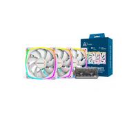 MONTECH AX 120 mm - Ventilador PWM - Rendimiento silencioso - Alta velocidad 1600PWM - Durabilidad de gama alta con rodamiento HDB - Impresionante diseño de iluminación ARGB de anillo exterior -