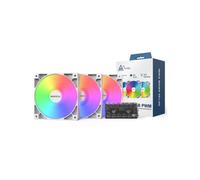 Montech GF120 aRGB PWM Blanco (Pack de 3) - Ventilador 120mm