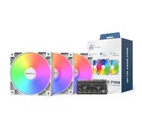 Montech GF120 aRGB PWM Blanco (Pack de 3) - Ventilador 120mm