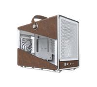 MONTECH Heritage mATX, chasis Compacto de Cuero para Juegos con Micro Factor de Forma con diseño de Mango Distintivo, soporta Las últimas GPU, Fuente de alimentación ATX, AIO de 360 mm, 4