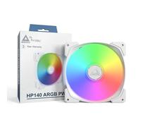 MONTECH HP140mm PWM ARGB Ventilador - Alto flujo de aire, rodamiento de rifle silencioso, 1600 RPM, 4 pines - Blanco
