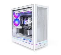 MONTECH HS01 Pro, ATX Mid-Tower PC Case, Gaming PC, Alto Flujo de Aire, diseño Reversible, Panel Frontal de Malla, 5X ARGB PWM Ventilador preinstalado, diseño de hundimiento, Paneles sin Herramientas