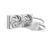 MONTECH HyperFlow Silent 240 White - Enfriador líquido AIO ultra silencioso para CPU, bomba de 3100 rpm, ventiladores silenciosos triples, radiador de alta eficiencia para una disipación de calor