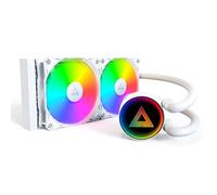 MONTECH Lightflow ARGB 240 White - Enfriador de CPU líquido AIO ultrasilencioso, bomba de 3100 rpm, ventiladores silenciosos triples, radiador de alta eficiencia para una disipación de calor superior