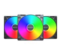 Montech Pack 3x120mm GF120 PWM Negro Hub ARGB 1600RPM Extras