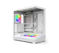 MONTECH Sky 3 ATX - Carcasa para PC, Vidrio panorámico, Flujo de Aire Ajustable, diseño Personalizado, Soporte de radiador de 360 mm, Ventiladores ARGB PWM de 3 x 120 mm preinstalados, construcción