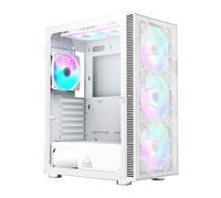 Montech x3 mesh midi-tower, drgb, tempered glass -weiß