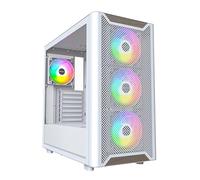 Caja ATX Montech XR RGB Vidrio Templado Blanco/Madera